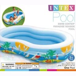 Intex 8.6ft X 5.25ft X 18in Swim Center Inflatable Ocean Side Swimming Pool -Swimline Shop GUEST a5b5d64b d71e 4f40 95d4 c5458ed39588
