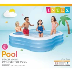 Intex Swim Center 90in X 90in X 2in Inflatable Play Kids Backyard Swimming Pool -Swimline Shop GUEST a6fac636 7177 4f4f 8a5d 03a8b6002a12