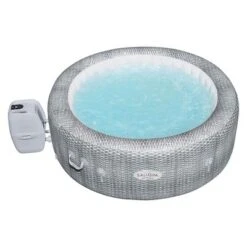 Bestway Milan SaluSpa Inflatable Round Outdoor Hot Tub With 140 Soothing AirJets, Insulating Cover, Pump, And Smartphone App Control -Swimline Shop GUEST a9cd9604 4493 4680 8693 58081075e605