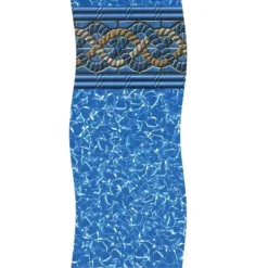 Swimline Round Mystri Unibead Liner For Above Ground Swimming Pools 24' - Blue/White