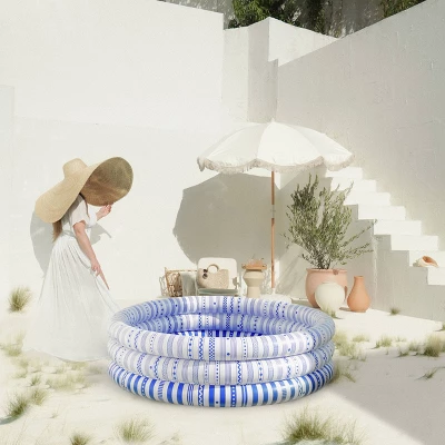 MINNIDIP Exclusive Resort Collection Inflatable Pool - Nautical Striped 4 MINNIDIP Exclusive Resort Collection Inflatable Pool - Nautical Striped - Image 2