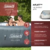 Coleman SaluSpa Inflatable Hot Tub Square Portable Outdoor Spa With 114 Soothing AirJets And Insulated Cover -Swimline Shop GUEST bb65560e 9f71 4c92 8e1d 2d9b51cdb084
