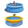 JLeisure Avenli 8' X 25" & 5' X 16.5" 2 To 3 Person Capacity Prompt Set And Bee Spray Above Ground Kids Inflatable Outdoor Swimming Pool (2 Pack) -Swimline Shop GUEST bc913182 b6f2 4f94 8a11 c1848fddf6f5