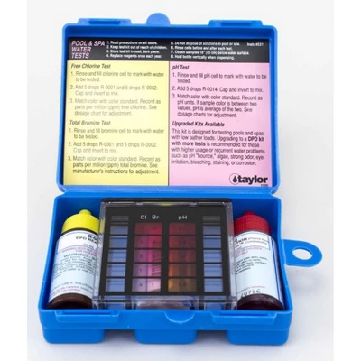 Taylor K-1000 Basic Residential OT DPD Swimming Pool & Spa Test Kit 3-Way K1000 3 Taylor K-1000 Basic Residential OT DPD Swimming Pool & Spa Test Kit 3-Way K1000
