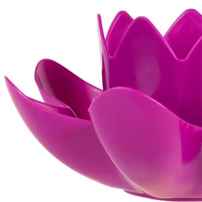 Swimline Swim Central 7.5" Magenta Hydro Tools Pool Or Spa Floating Flower Candle Light 4 Swimline Swim Central 7.5" Magenta Hydro Tools Pool Or Spa Floating Flower Candle Light - Image 2