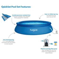 Funsicle 15' X 36" QuickSet Inflatable Ring Top Outdoor Above Ground Pool W/Pump -Swimline Shop GUEST c6634f0e 4be8 4745 8c43 8e2794439347