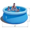 JLeisure Avenli 12014 1 To 2 Person Capacity Prompt Set Kids Above Ground Inflatable Outdoor Backyard Kiddie Swimming Pool, Blue 1 JLeisure Avenli 12014 1 To 2 Person Capacity Prompt Set Kids Above Ground Inflatable Outdoor Backyard Kiddie Swimming Pool, Blue -Swimline Shop GUEST d0694b9f 1d15 42e8 a766 e35af22c1331 1