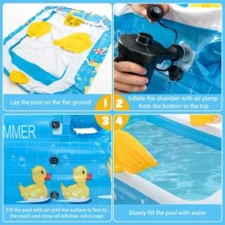 Costway Inflatable Swimming Pool Duck Themed Kiddie Pool W/ Sprinkler For Age 3+ -Swimline Shop GUEST d0ce2458 2793 440c a9f8 33d8f9526c44