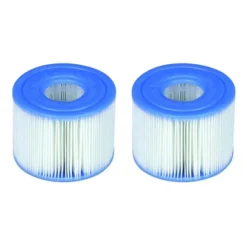 Intex 29001E PureSpa Type S1 Heavy Duty Easy Set Dacron Paper Hot Tub Spa Filter Replacement Cartridge For Various PureSpa Models, (12 Pack)