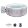 Bestway Cancun SaluSpa Inflatable Round Hot Tub Spa With 120 AirJets & EnergySense Waterproof Round Thermal Protective Spa Cover, Gray -Swimline Shop GUEST de1ed71b 606b 40e6 8056 2b4694632d9f