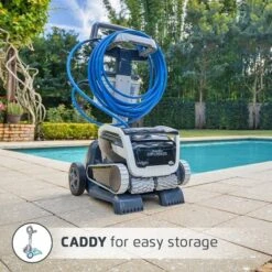 Dolphin Explorer E70 Robotic Cleaner With Wi-Fi & Temp Sensor For In-Ground Pools Up To 50 Ft Swivel Cord Active Scrubbing Easy Access Top Load Filter