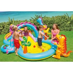 Intex Dinoland Backyard Kiddie Inflatable Swimming Pool And Inflatable Ocean Play Center Pool With Slides, Water Sprayers, Toys, And Games -Swimline Shop GUEST e30e458f d525 4448 a883 46f3759fcbc7