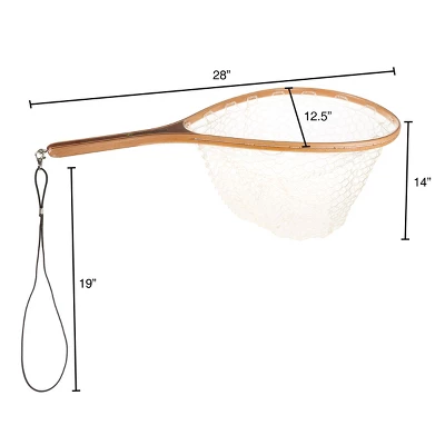 Leisure Sports Catch And Release Landing Fly Fishing Net - Natural Wood 3 Leisure Sports Catch And Release Landing Fly Fishing Net - Natural Wood