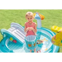 Intex 57165EP Gator Outdoor Inflatable Kiddie Pool Water Play Center With Slide -Swimline Shop GUEST eb84268e 491c 40de aeec ff74b36ecb58