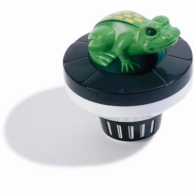 Swimline Frog Floating Swimming Pool Chlorine Dispenser 7.5" - Green/Black 3 Swimline Frog Floating Swimming Pool Chlorine Dispenser 7.5" - Green/Black