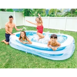 Intex Inflatable 8.5' X 5.75' Swim Center Family Pool For 2-3 Kids, Blue & White -Swimline Shop GUEST ef8e00fa 6ebf 4b77 874f 2e71f2a4586b