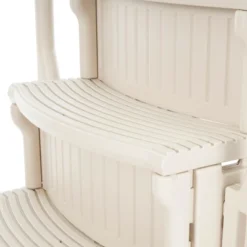 Confer 4 Step Above Ground Outdoor Swimming Pool Ladder Stair Step System With Built-In Handrails For Safe Entry And Exit, Beige -Swimline Shop GUEST efb7603a 53d2 4790 b6fa 9b48bc9e15d2