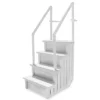 XtremepowerUS 4-Step Swimming Pool Entry Ladder With Side Handle Rail Non-Slip Platform, White -Swimline Shop GUEST f8b7320a 0292 4a48 86ed c3e39d4066a8