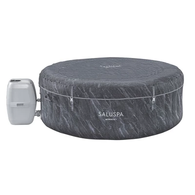 Bestway SaluSpa Boracay AirJet 2 To 4 Person Inflatable Hot Tub Round Portable Outdoor Spa With 120 Soothing AirJets, App Control, And Cover, Gray 3 Bestway SaluSpa Boracay AirJet 2 To 4 Person Inflatable Hot Tub Round Portable Outdoor Spa With 120 Soothing AirJets, App Control, And Cover, Gray