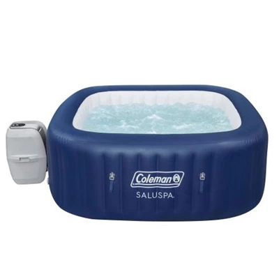 Coleman SaluSpa 4 Person Square Portable Inflatable Outdoor Hot Tub Spa With PureSpa Inflatable Slip Resistant Removable Seat Accessory (2 Pack) 3 Coleman SaluSpa 4 Person Square Portable Inflatable Outdoor Hot Tub Spa With PureSpa Inflatable Slip Resistant Removable Seat Accessory (2 Pack)